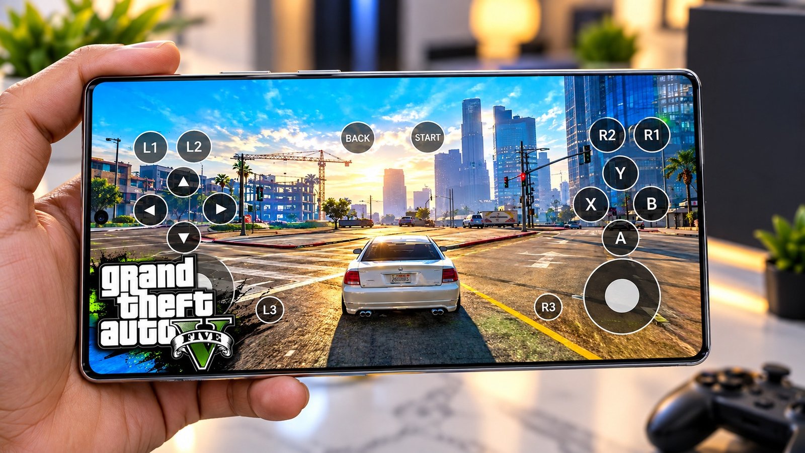 GTA V mobile gameplay on smartphone