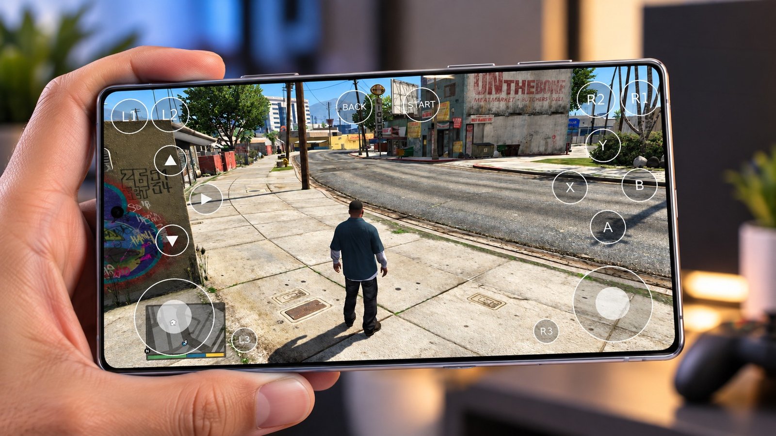 GTA V mobile highway scene