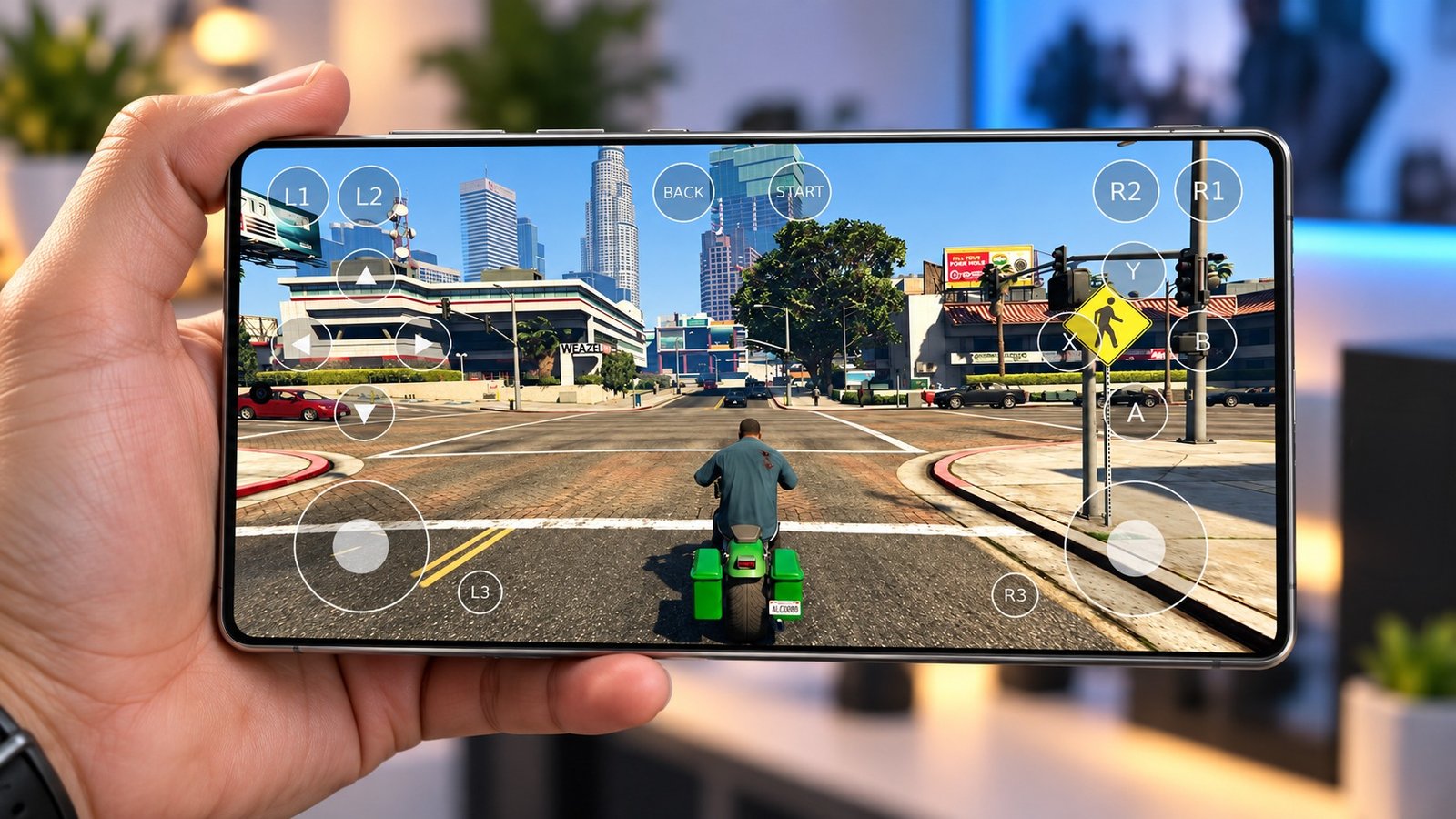 GTA V mobile mission scene